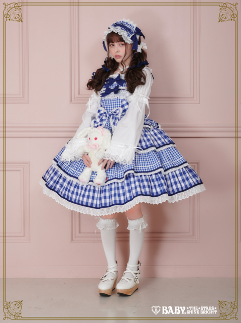 BABY,TSSB 　Milky Gingham Dollジャンパースカート