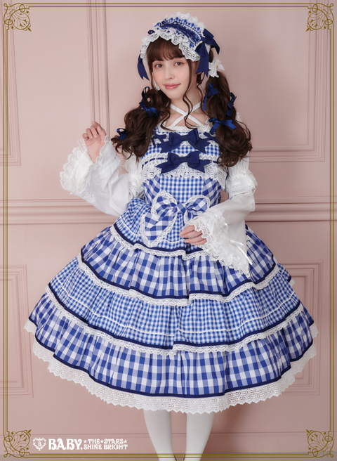 BABY,TSSB 　Milky Gingham Dollジャンパースカート