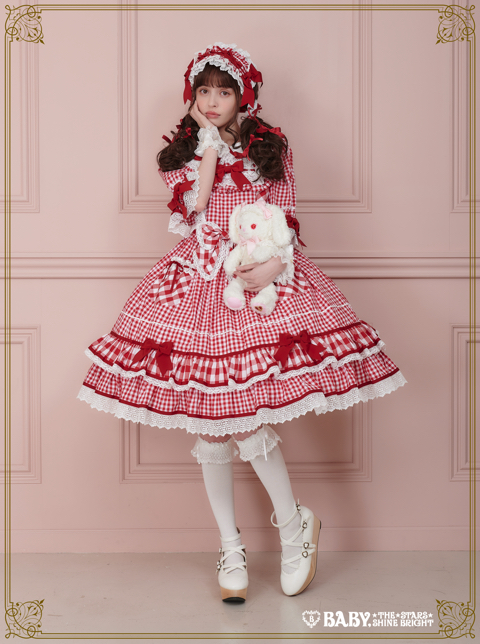 BABY,TSSB 　Milky Gingham Dollジャンパースカート