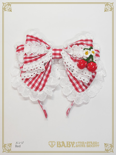 ゆらゆらいちごのHappy Berry Presentギンガムカチューシャ