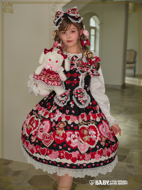 くみゃちゃんのSweet Baby Love Heart柄くみゃちゃんジャンパー