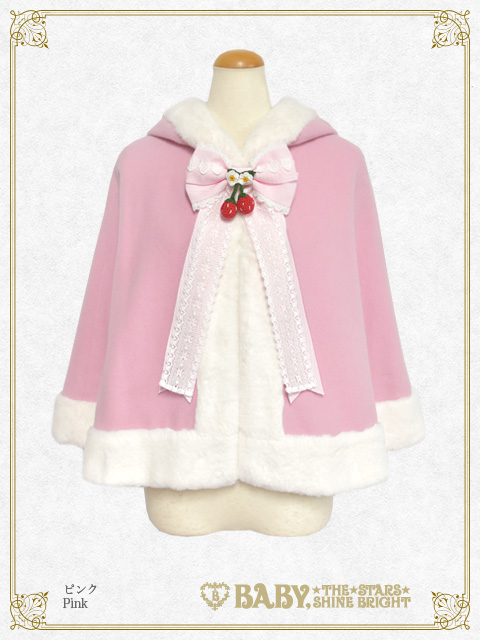 【予約/受注生産】ゆらゆらいちごのうさみみファーケープ