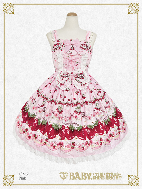 【予約】Juicy Strawberry Memory柄ジャンパースカートⅠ