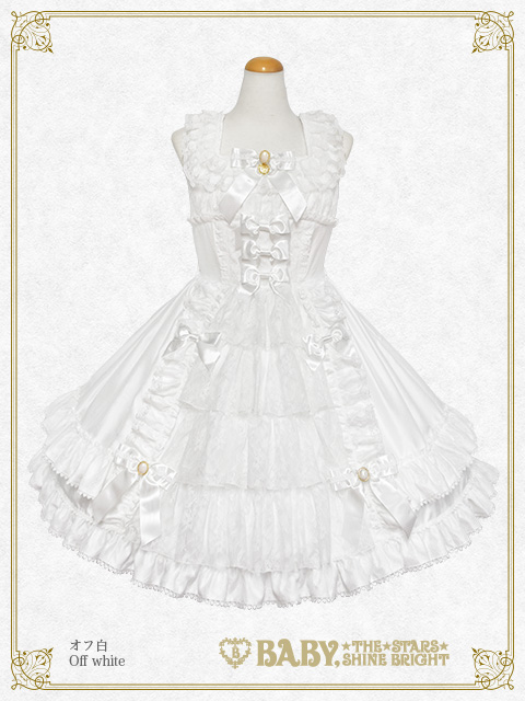 【予約】Floral Lacy elegantジャンパースカート