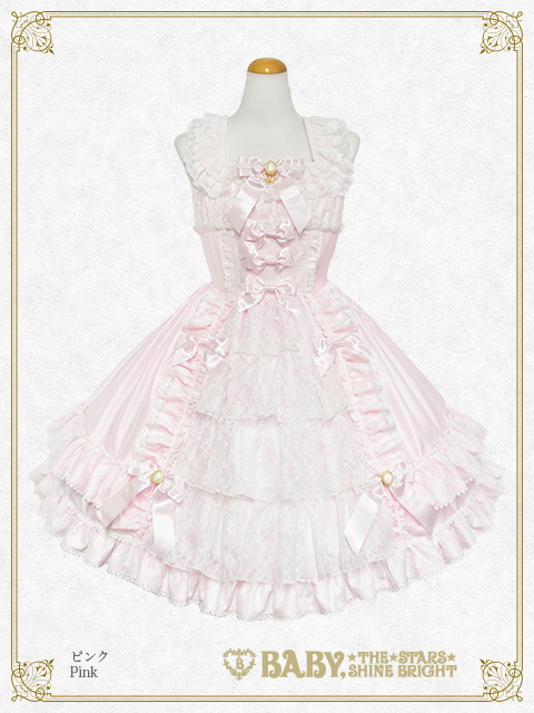 【予約】Floral Lacy elegantジャンパースカート