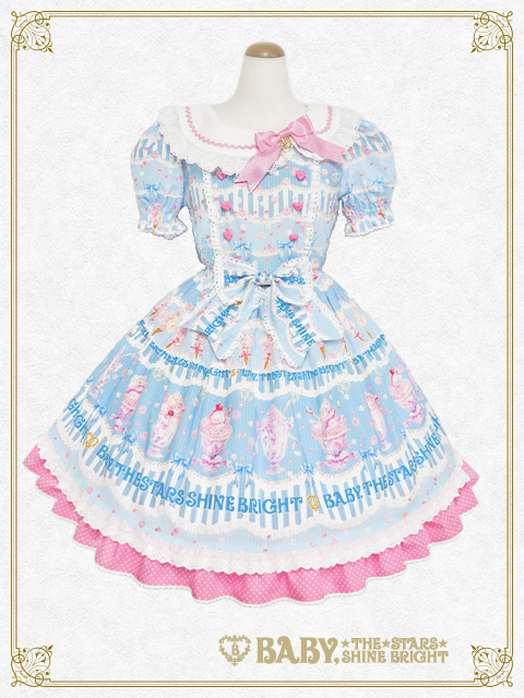 【予約】Sweetheart Parfaiteria柄ワンピース
