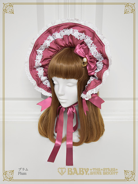 【予約】Rose Lace Rococoボンネット