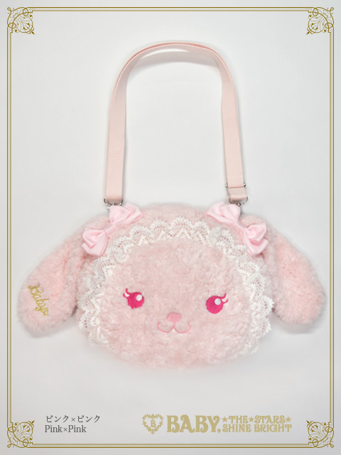 【予約】うさくみゃちゃんのおかおBag(ピンク)