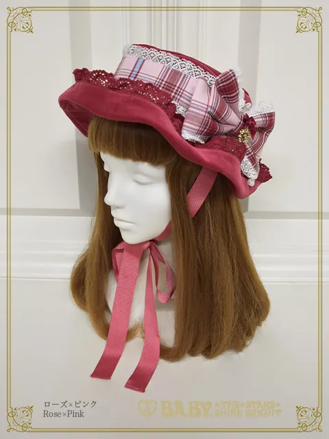 【予約】Mary Stuart別珍＆タータンチェックHAT