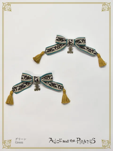 【予約】Persian rug～想いを紡ぐメダリオンデザイン～柄リボンクリップ