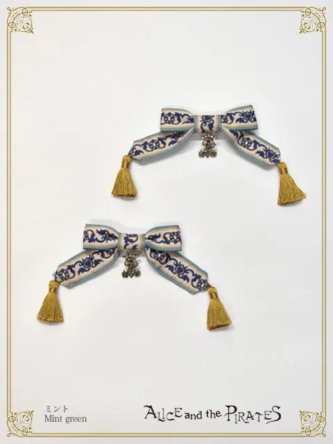 【予約】Persian rug～想いを紡ぐメダリオンデザイン～柄リボンクリップ