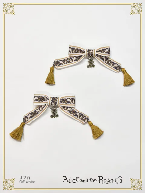 【予約】Persian rug～想いを紡ぐメダリオンデザイン～柄リボンクリップ