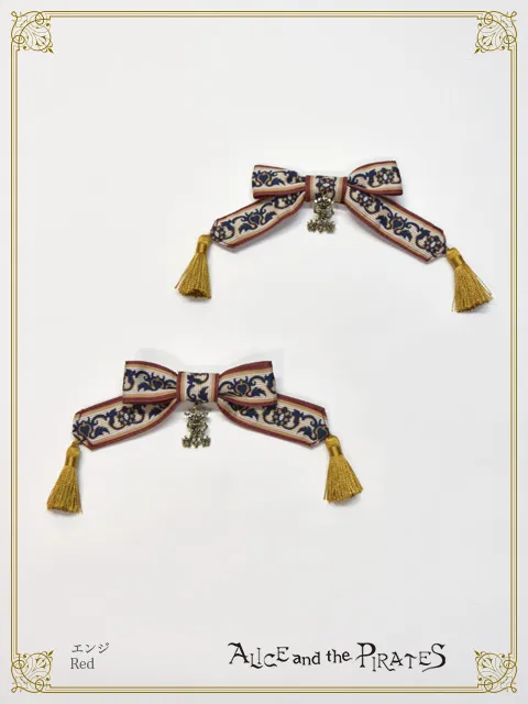 【予約】Persian rug～想いを紡ぐメダリオンデザイン～柄リボンクリップ