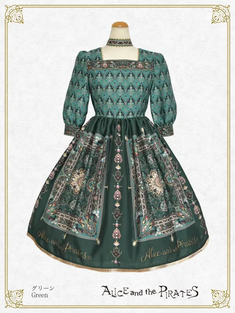 【予約】Persian rug～想いを紡ぐメダリオンデザイン～柄ワンピース