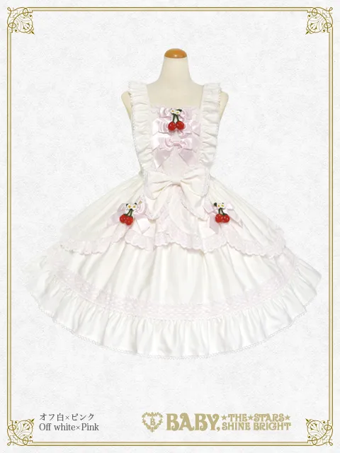 【予約】ゆらゆらいちごのStrawberry Garden ジャンパースカート