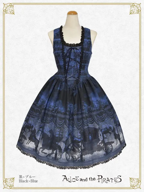 【予約】Haunted Carousel～永遠に巡る死への誘い～柄ジャンパースカート