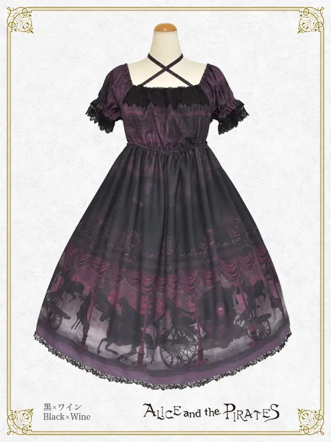 【予約】Haunted Carousel～永遠に巡る死への誘い～柄ワンピース