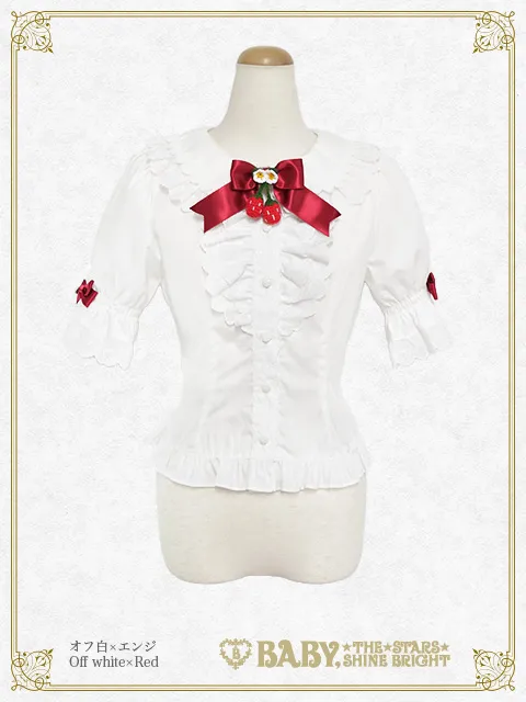 【予約】ゆらゆらいちごのHappy Berry Present ブラウス