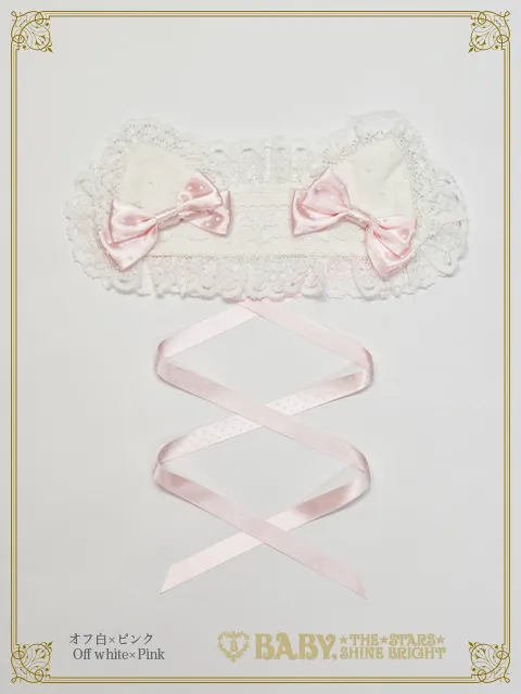 【予約】小さな子猫のLucy♡ドットチュールヘッドドレス