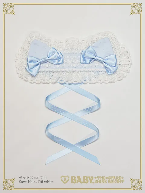 【予約】小さな子猫のLucy♡ドットチュールヘッドドレス