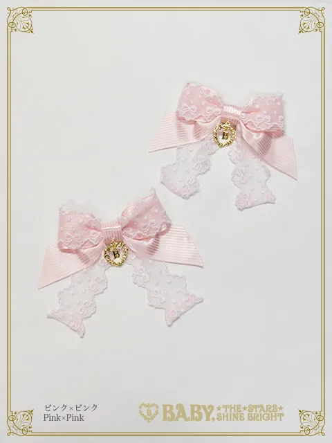 Ruban♡Crème à la vanille リボンクリップ