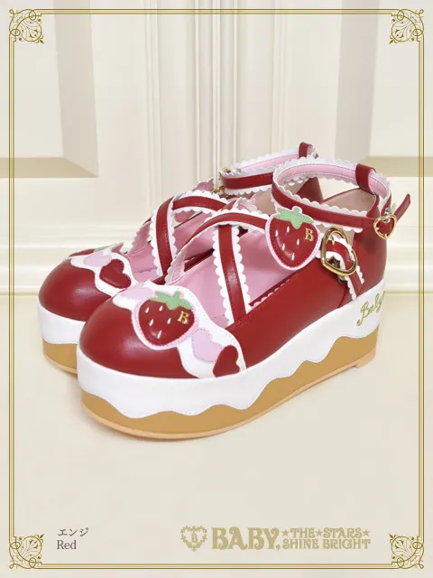 【予約】Sweet いちごケーキシューズ