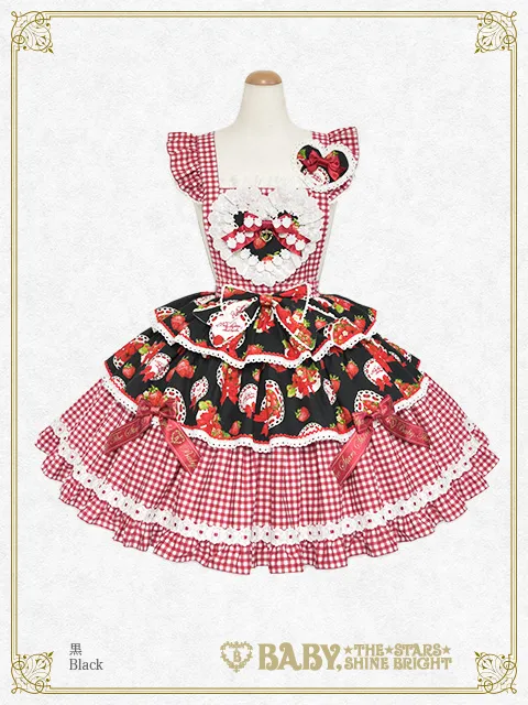 【予約】Love’s Strawberry Afternoon Tea柄 スカート