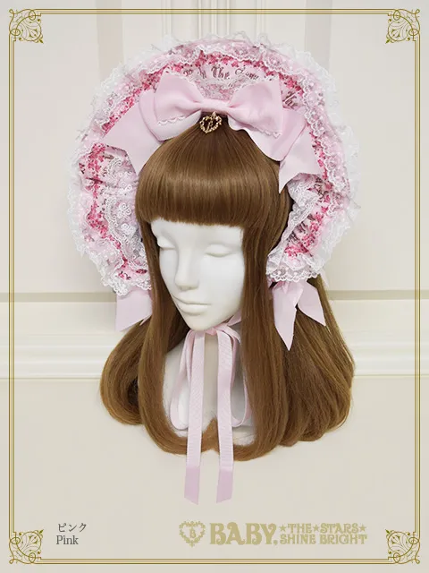 【予約】くみゃちゃんの La Princesse Éternelle柄 ボンネット