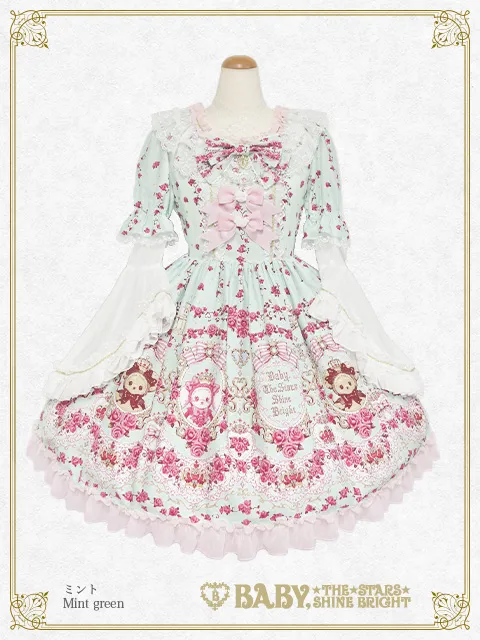 【予約】くみゃちゃんの La Princesse Éternelle柄 ワンピース