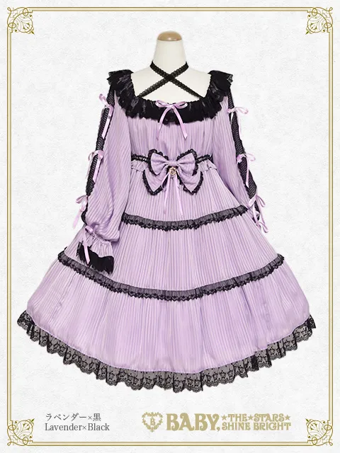 【予約】小さな子猫のLunaria♡ストライプワンピース