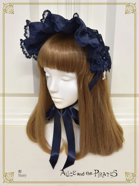 ダイアナシフォンフリルヘッドドレス