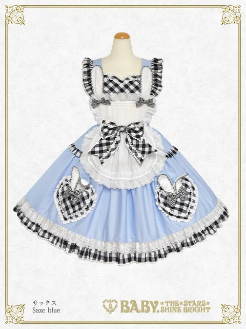 【予約】Alice Meets the White Rabbit ジャンパースカート