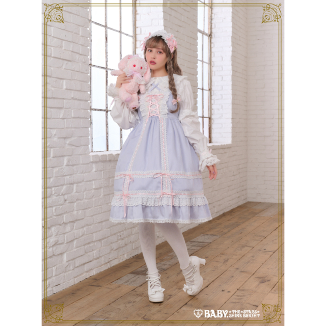 ベイビーザスターズシャインブライト　jsk カチューシャ付き BABY, THE STARS SHINE BRIGHT / Printed Jumper Skirt